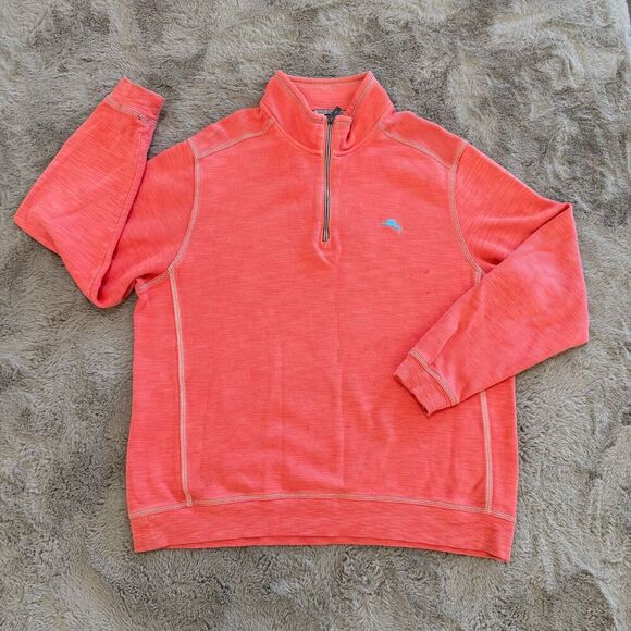 Men's Tommy Bahama‎ Quarter-Zip Sweater Pullover Size XL Outdoor - Picture 1 of 11